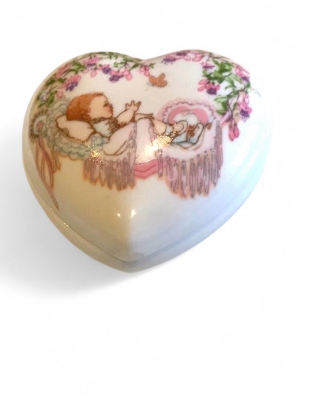 Vintage Jesus Loves Me Trinket Box
